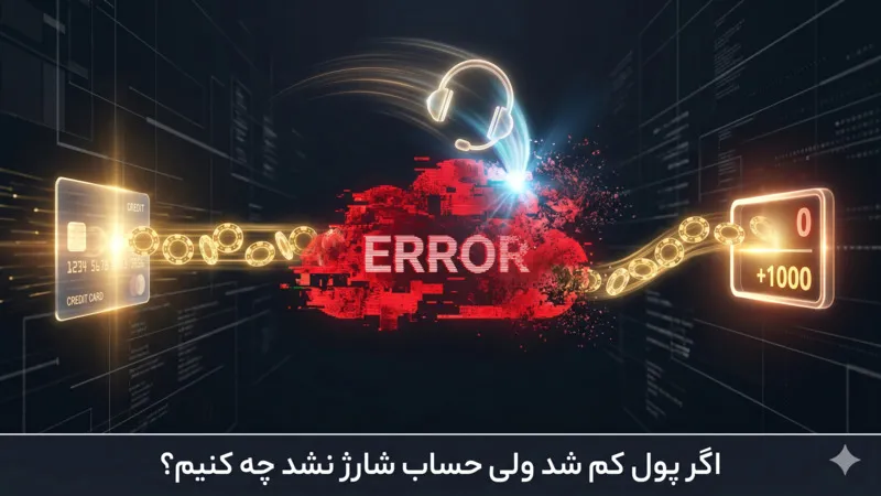 اگر پول کم شد ولی حساب شارژ نشد چه کنیم؟