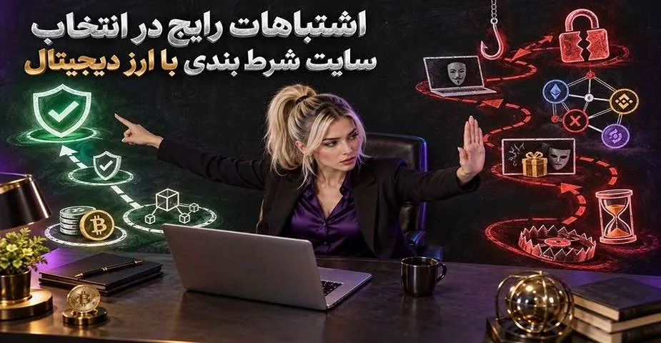 اشتباهات رایج در انتخاب سایت شرط بندی با ارز دیجیتال