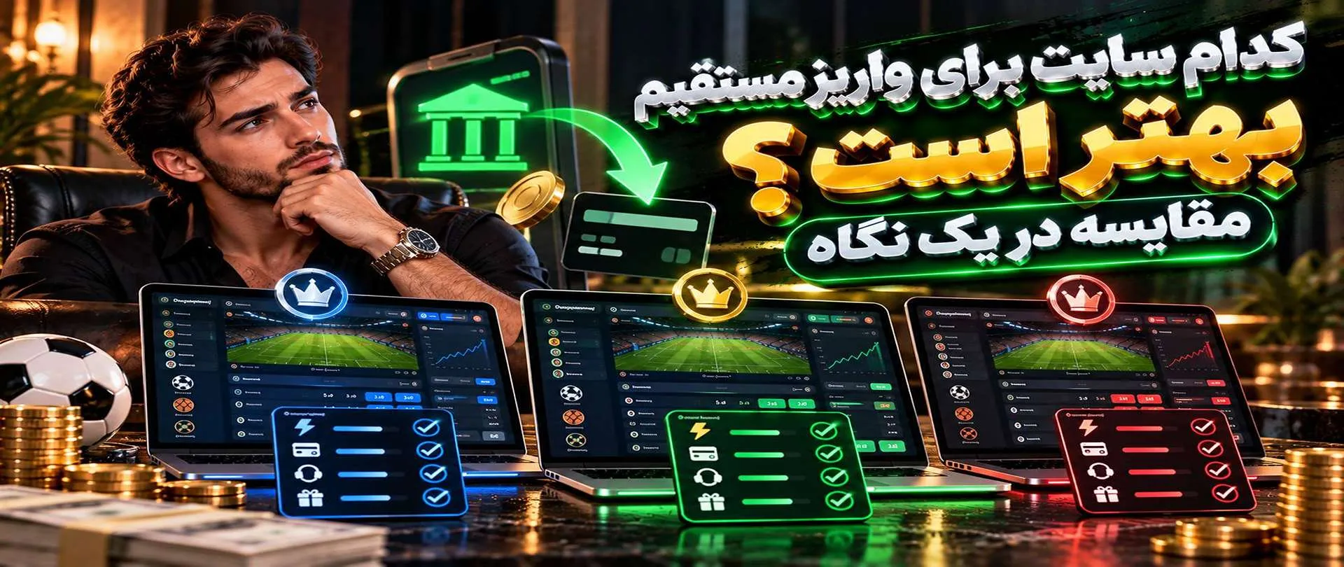 کدام سایت برای واریز مستقیم بهتر است؟ مقایسه در یک نگاه