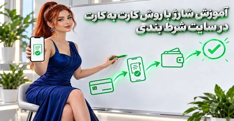 آموزش شارژ با روش کارت به کارت در سایت شرط بندی